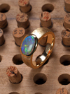 Mystic Clover - Золотое кольцо с Австралийским Опалом