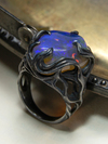 Серебряное кольцо с неоновым Опалом