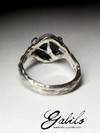 Серебряное кольцо с опалом триплет