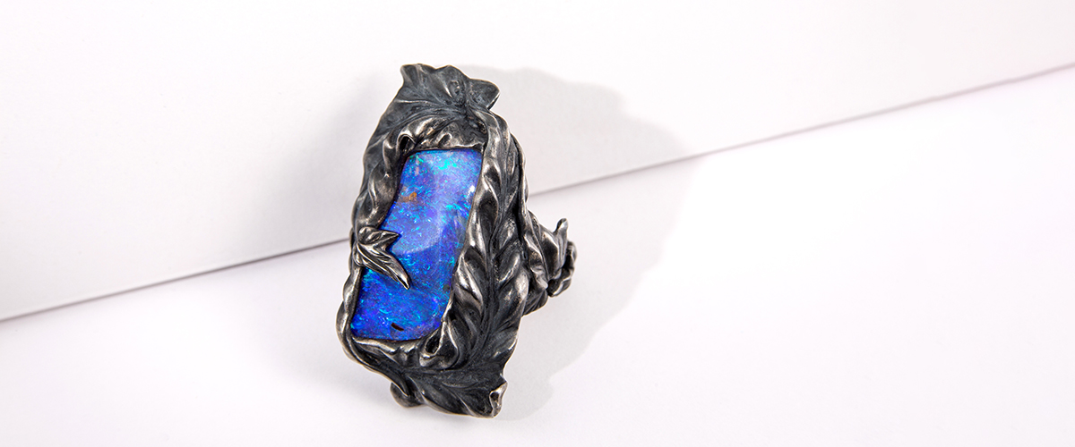 silver Opal ring gabilo