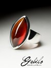 Серебряное кольцо с гессонитом