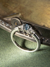 Золотое кольцо с Александритом и бриллиантами