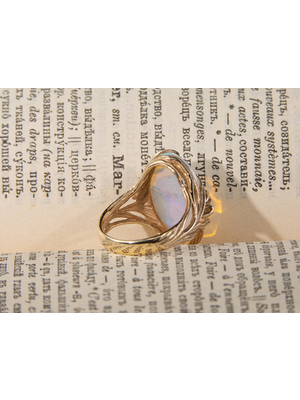 Ирисы - Золотое кольцо с Опалом Crystal Pipe