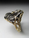 Золотое кольцо с метеоритом