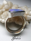 Серебряное кольцо с австралийский неон опалом