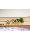Резерв: Золотой кулон с кристаллом зеленого турмалина