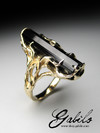 Золотое кольцо с шерлом