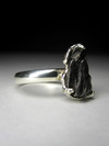 Серебряное кольцо с метеоритом