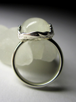 Мужское кольцо с лунным камнем адуляром