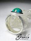 Серебряное кольцо с хризоколлой