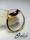 Золотое кольцо с опалом и бриллиантами