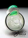 Серебряное кольцо с хризопразом