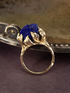 Золотое кольцо с Азуритом