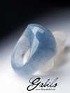 Кольцо из голубого кварца