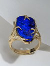 Кольцо с синим Болдер Опалом