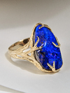 Кольцо с синим Болдер Опалом