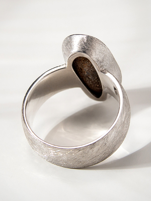 Кольцо с Болдер Опалом в серебре