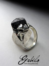 Серебряное кольцо с магнетитом