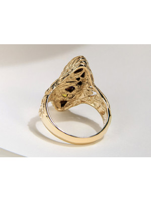 Золотое кольцо с опалом Crystal Pipe