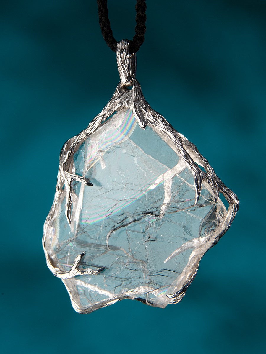 topaz crystal pendant
