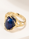 Кольцо с синим Опалом в золотое
