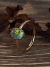 Золотое кольцо с черным опалом