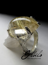 Золотое кольцо с кварцем волосатиком