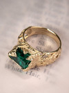 Золотое кольцо с кристаллом Изумруда