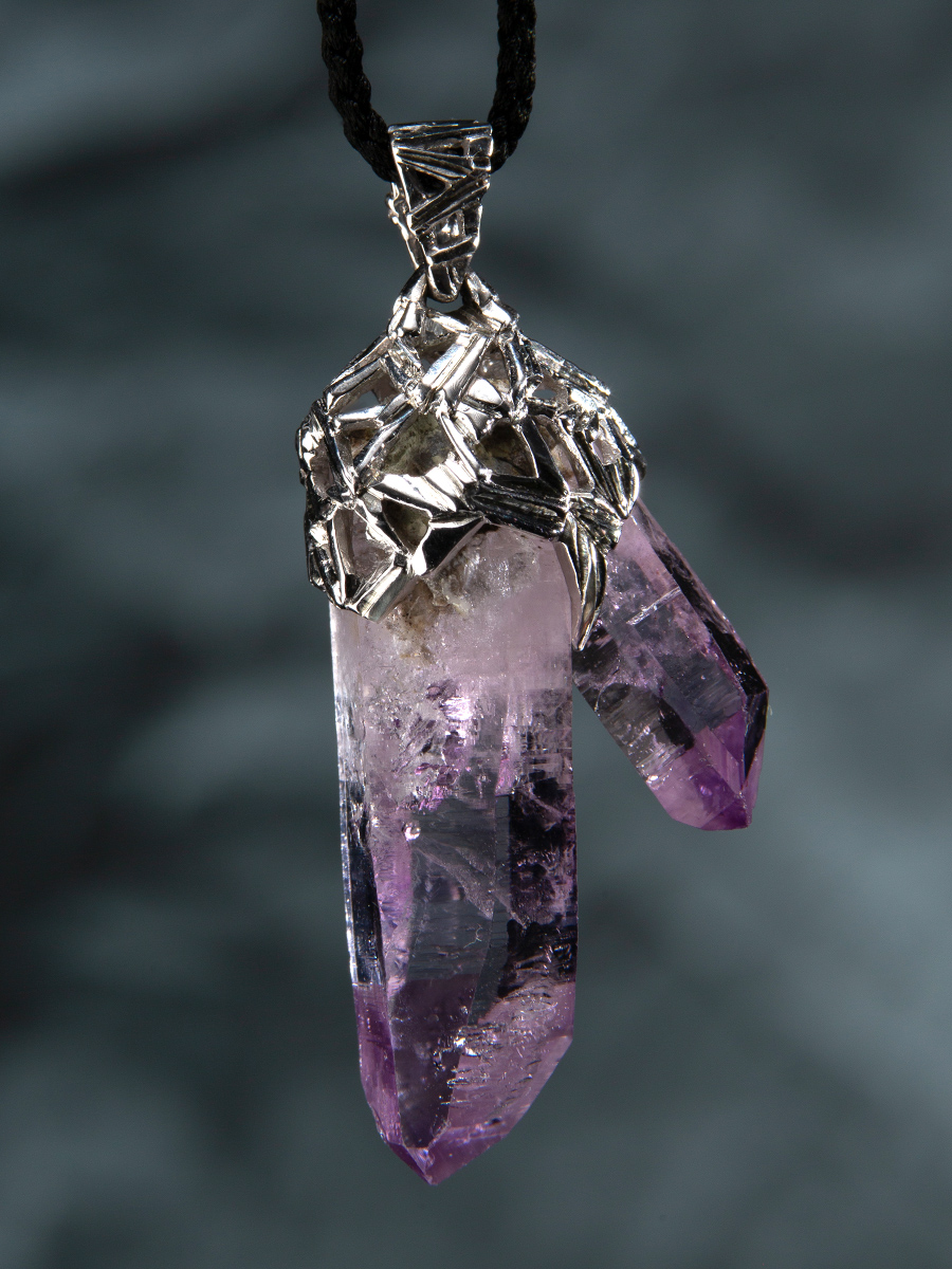 amethyst crystal pendant