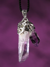 Серебряная подвеска с кристаллом Аметиста