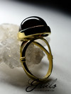 золотое кольцо с морионом