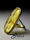 Золотой перстень с гелиодором