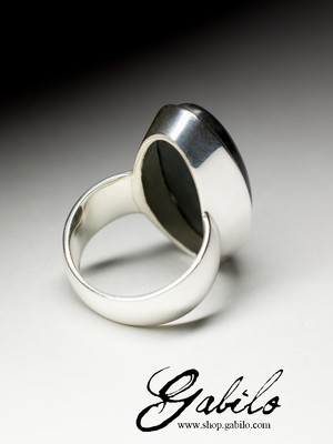 Крупное кольцо с лабрадором