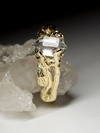 Золотое кольцо с херкимер даймондом