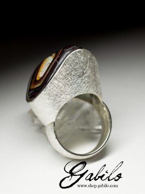 Перстень с опалом в серебре