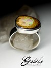Кольцо с болдер опалом в серебре