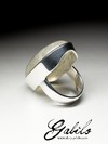 Крупное серебряное кольцо с адуляром