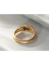 Золотое кольцо с Чёрным Опалом