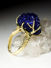 Золотое кольцо с азуритом