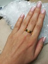 Золотое кольцо с мексиканским опалом